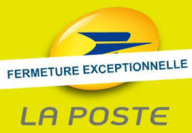 Fermeture exceptionnelle bureau de Poste