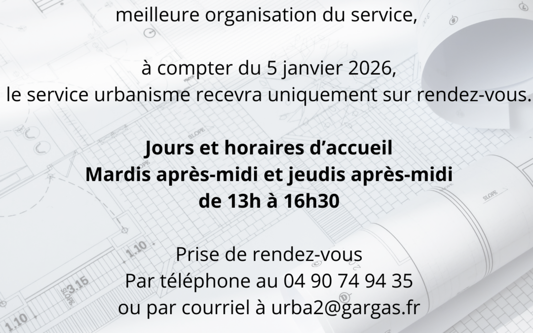 Accueil service urbanisme