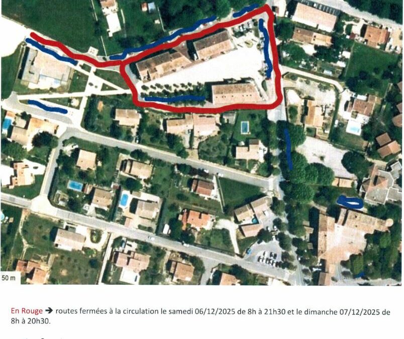 Fermeture temporaire de circulation 6 et 7 décembre
