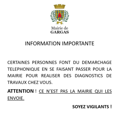 INFORMATION IMPORTANTE