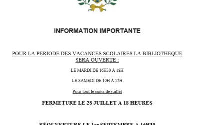 Information Bibliothèque