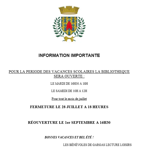Information Bibliothèque